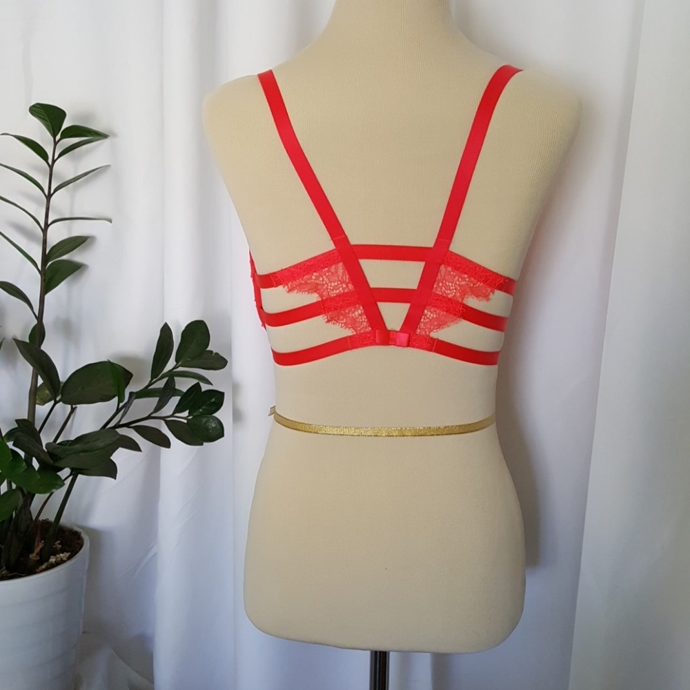 Red Push Up Bra